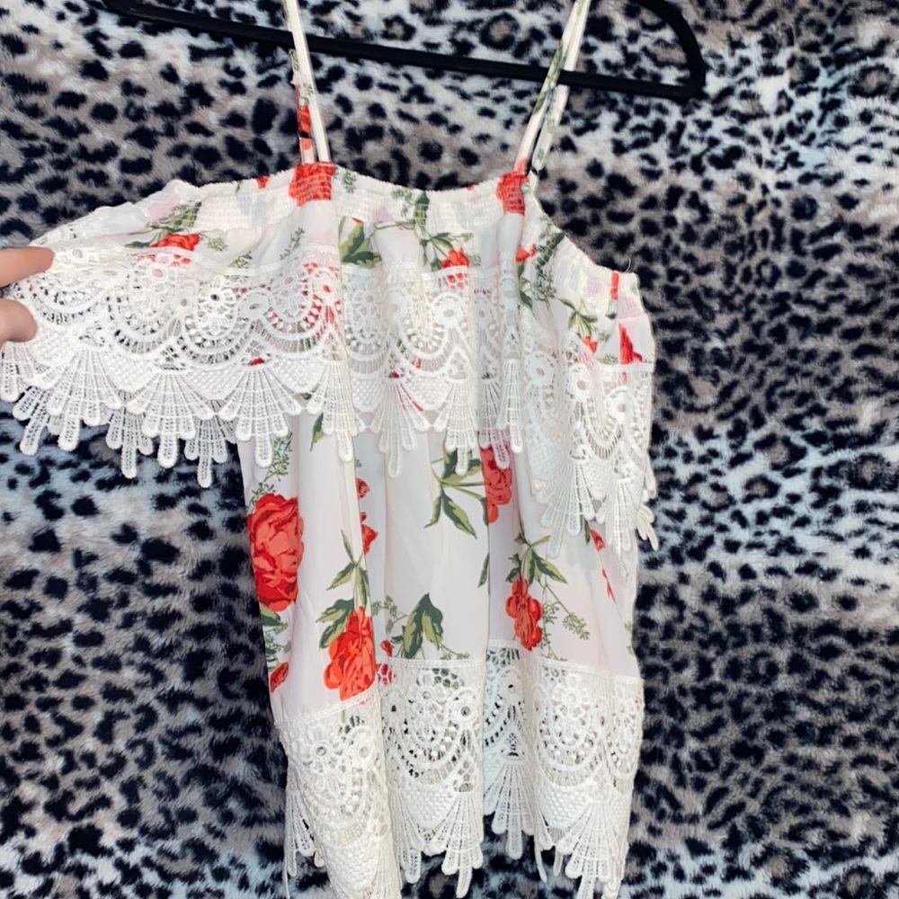 Never worn off shoulder top. Perfect condition.